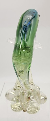 Art Glass Dolphin on Wave Murano Venetian Style 7.5" - Picture 3 of 10