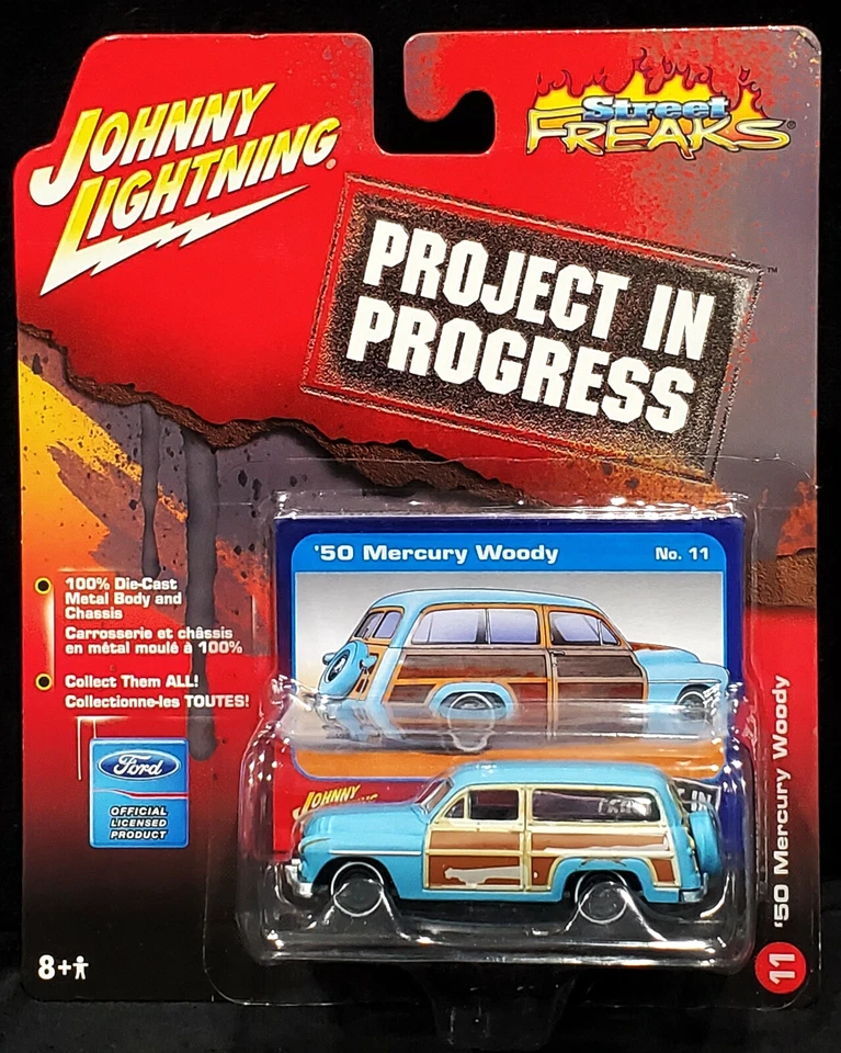 Johnny Lightning 50 1950 Mercury Woody Project In Progress Junkyard Car w/RRs - Image 2 of 2