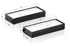 Innenraumfilter Partikelfilter CU 2542-2 MANN-FILTER für HYUNDAI SANTA FÉ I