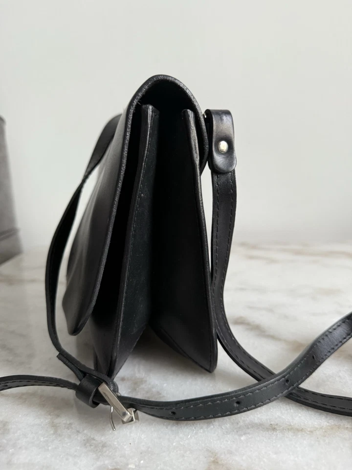 GIANNI CHIARINI BLACK LEATHER  CROSSBODY BAG - Image 3 of 4