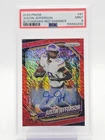 2025 Panini Prizm Football Red Shimmer Justin Jefferson #81 PSA 9