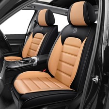 Seat Covers For Yaris Sedan 2019-2020 Waterproof Leather Front Set Blackorange
