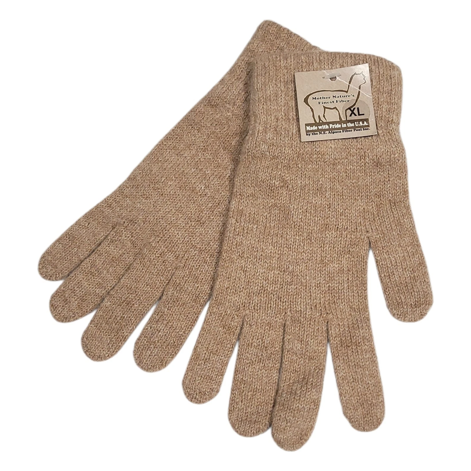 Alpaca Knit Gloves Size XL Tan Made in the USA By NE Alpaca Fiber Pool Inc NEW
Opens in a new window