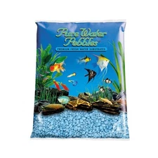 Pure Water Pebbles Coated Aquarium Gravel Heavenly Blue Select Size:: 5 lb.
