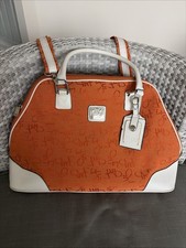 Diane Von Furstenberg DVF Travel Bag Luggage Tote Carryon Orange Y2K