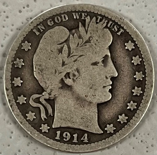 1914 Barber Quarter !!!Free Shipping!!!