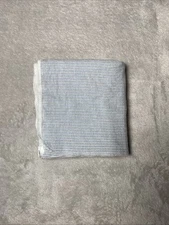 Child of Mine by Carters Blue White Stripes Baby Receiving Blanket Flannel Lovey