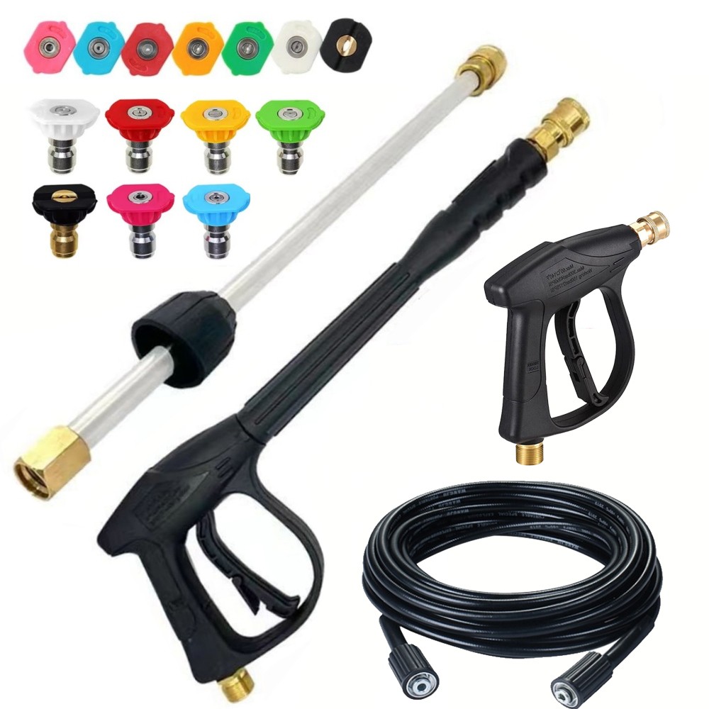 5800PSI High Pressure Car Power Washer Spray Gun Kit with Wand Lance and Nozzle Tips