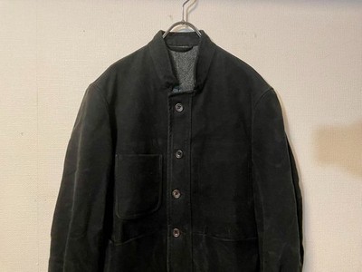 S.E.H KELLY ワークジャケット　エスイーエイチ　ブルゾン S.E.H Kelly Work Jacket Moleskin Cotton Black Sturdy Stand Collar