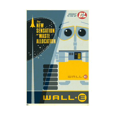 Disney Pixar Wall-E New Sensation Paper Poster 210 GSM (No Frame)