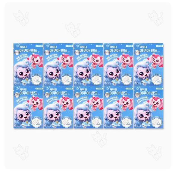 Catch! Teenieping Aqua Band Standard Type 10 Sheets x 10 Packs