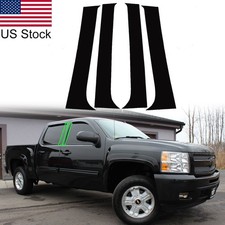 4pcs Glossy Black Pillar Posts Cover For Silveradotahoeavalanchesierra 07-13 4pcs Glossy Black Pillar Posts Cover For Silveradotahoeavalanchesierra 07-13
