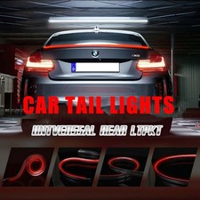Universal LED Decor Light Car Tail Brake Light Strip Rear Spoiler Lip Trim Decor