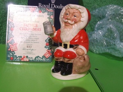 ROYAL DOULTON WEIHNACHTSMANN KLEINE FIGUR KRUG D6940 VERPACKT & COA - SANTA