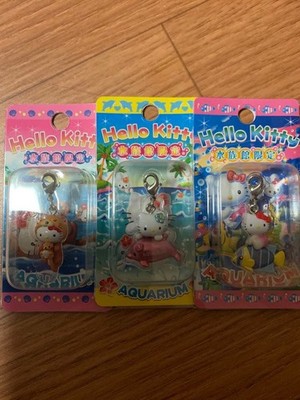 Hello Kitty Aquarium Zipper Mascot Set of 3 #0cfb4b