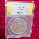 1896-O Morgan Silver $1 Dollar ANACS AU50 Details Cleaned Cert#7746700