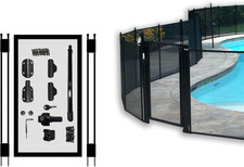 Pool Fence DIY by Life Saver Self-Closing Gate Kit, Black Pack of 1 