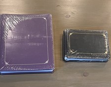 Lot Of 2 New Creative Memories Albums With Pages Sealed 10x12 Plum  8x6 Black