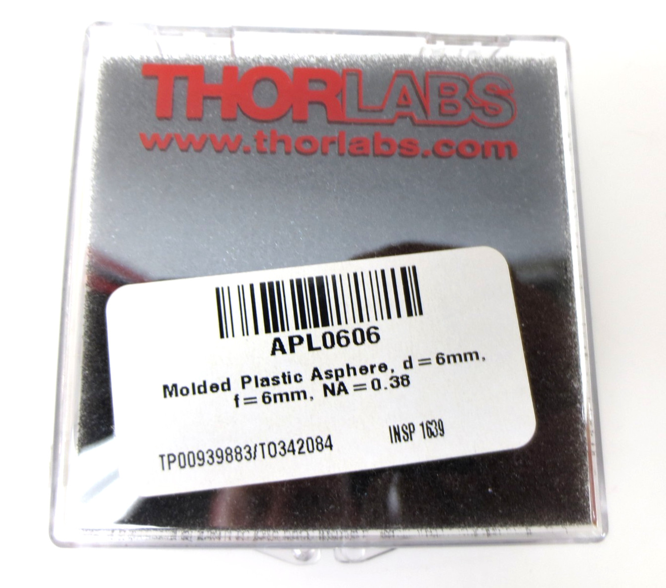 THORLABS APL0606 - Ø6 mm Molded Acrylic Aspheric Lens, f=6.00 mm, Uncoated