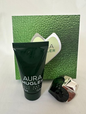 AURA by Mugler Beautiful Splash Mini + Travel Body Lotion READ DESCRIPTION !!!