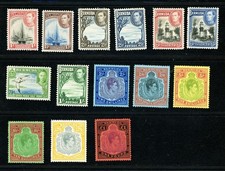 [BERMUDA] 1938-52 Juego de 1/2d-£1 SG 110-121 / SC 118-128 / F-VF MH (CA2888)