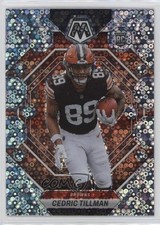 2023 Panini Mosaic Rookies No Huddle Silver Prizm Cedric Tillman #296 13px