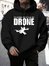 Men's & Women's Drone Racing RC Quadcopter Hooded Sweatshirt -Drone-Themed Print