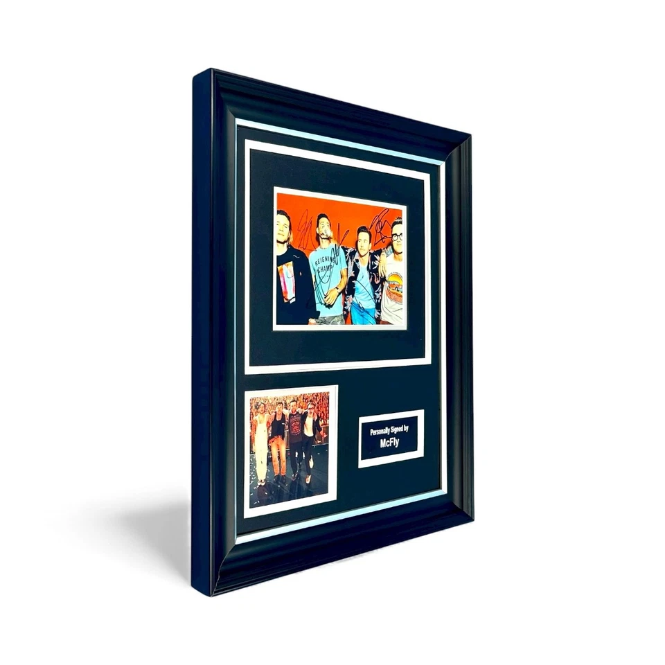 McFly SIGNED Luxury Framed Photo Display & COA Autographed Music Memorabilia - Image 2 of 4