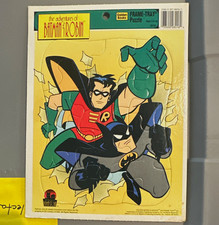 Golden Books Batman Robin Frame-Tray Puzzle 1995 Vintage Cardboard Ages 3