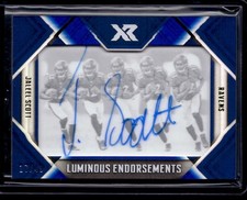 2018 Panini XR Luminous Endorsements Blue Jaleel Scott Auto /49 Baltimore Ravens