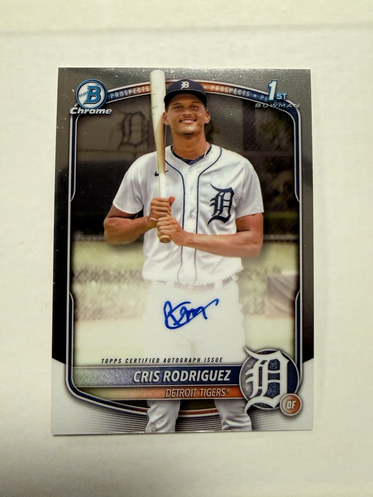 2025 Bowman Chrome Cris Rodriguez 1st Bowman Base Auto Tigers #CPA-CR