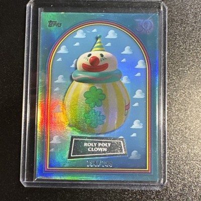 Roly Poly Clown 2025 Topps 30 Years of Toy Story Aqua Foil Parallel /199 #21