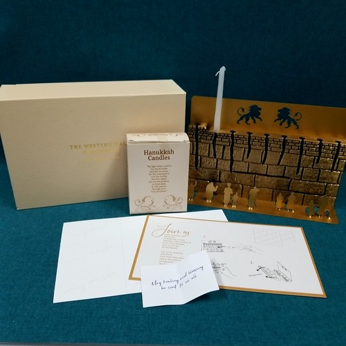 The Western Wall HANUKKIAH Stones Of Prayers & Tears Menorah Chen Taoz