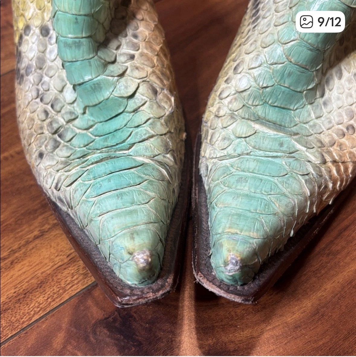 Old Gringo For BOOT STAR Hand Dyed Python Cowboy … - image 5