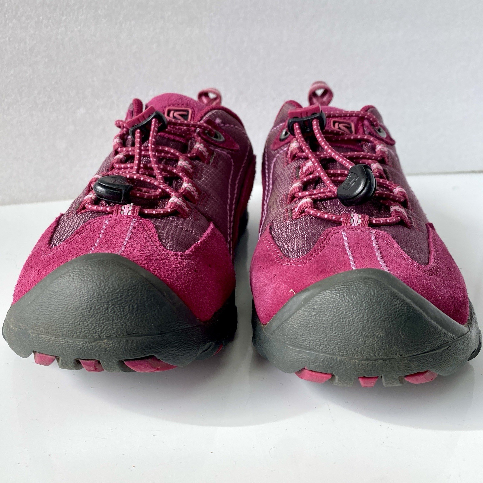 Scarpe da trekking KEEN Parker rosa rubino da donna taglia US 5 pelle scamosciata outdoor passeggio