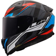 CASCO MOTO INTEGRALE LS2 FF811 VECTOR II C SAVAGE BIANCO BLU ROSSO LUCIDO TG  L