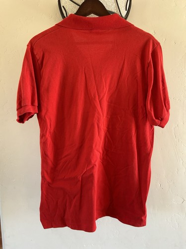 VTG HTF PORSCHE 356 REGISTRY POLO SHIRT RED SHORT SLEEVE L STEDMAN PATCH USA - Picture 2 of 7