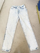 Vtg 80s Levis 501-0118 Acid Wash High-Waisted Women Jeans sz 2-4  Waist 25-26 
