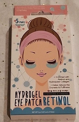 Look At Me - Hydrogel Retinol Eye Patches - 5 Pairs - New In Box