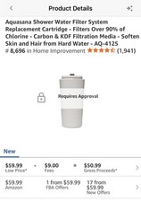 Aquasana AQ-4125 Shower Water Filter Compatible for Aquasana AQ 4125 4100 4105 P