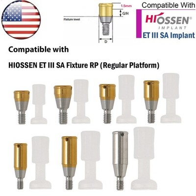 US HIOSSEN ET Dental Locator Overdenture Abutment Male Caps fit Osstem Regular