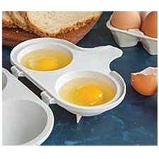 Nordic Ware 64702 BPA-free & Melamine Free Plastic 2 Cavity Egg Poacher