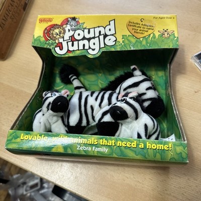 Pound Jungle Zebra Family Puppies Galoob 1997 Original Box Vintage