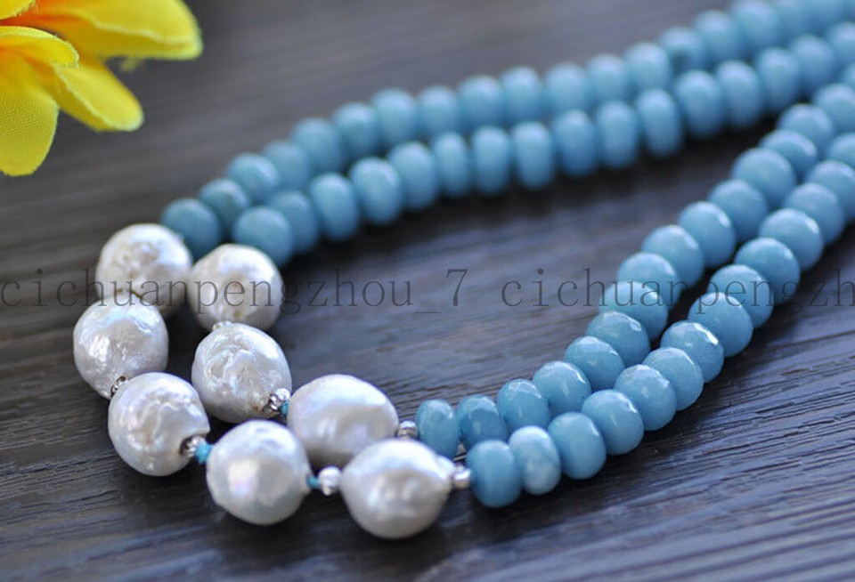 Bracciale Impilabile In Pietre Naturali Iolite E Acquamarina Muschio – Rondelle E Ovali Facetati 3-5x8mm – Lunghezza 18 Cm Con Chiusura Argentata – Fatto A Mano In India
