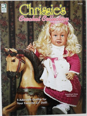House of White BIrches CHRISSIE'S 5 Adorable Outfits 22'' Doll Crochet Pattern