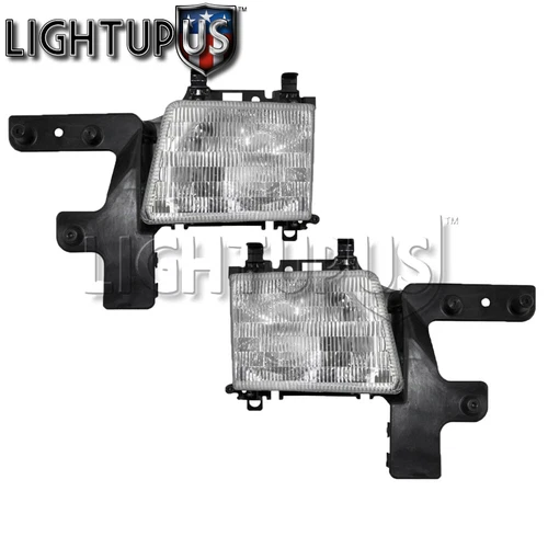 Headlights Headlamps for 1998-2003 Dodge Ram Van Pair Left right set