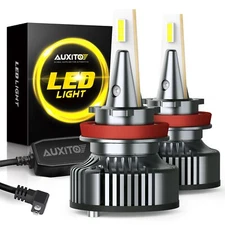 AUXITO White H11B LED Headlight Conversion Kit Low Beam Bulbs Super Bright 6500K