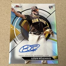 2023 Topps Finest #FA-ERO Eguy Rosario ROOKIE REFRACTOR AUTO RC