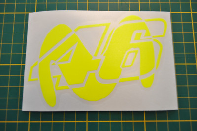 Lot De Stickers Movistar – Autocollants Moto – Pour Casque Ou Carénage – Thème Valentino Rossi 46
