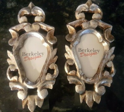 VINTAGE Set of 2 Berkeley Designs Picture Frame HOLLYWOOD REGENCY ORNATE New